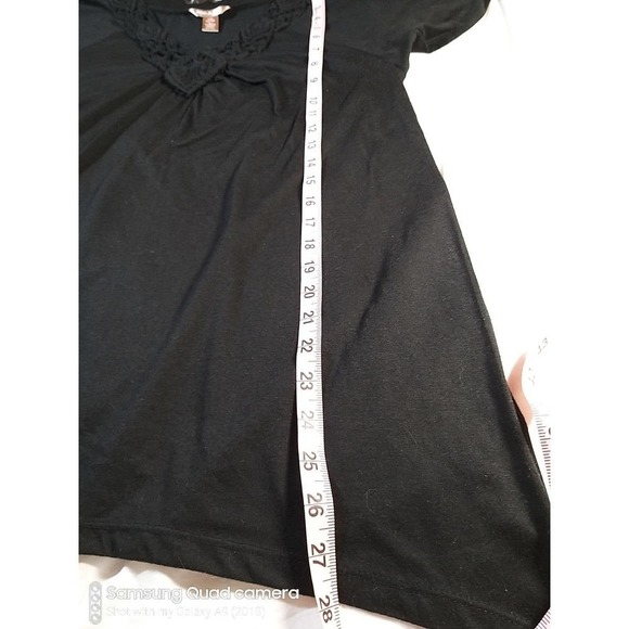 WHITE Stag Black Knotted Detail Top Large - Picture 5 of 7